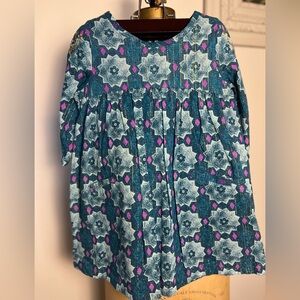 Genuine by OshKosh printed dress with gold touches. NWT 4 T